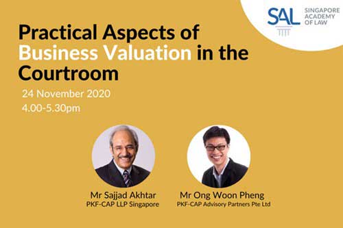 Webinar: Practical Aspects of Valuation in the Courtroom
